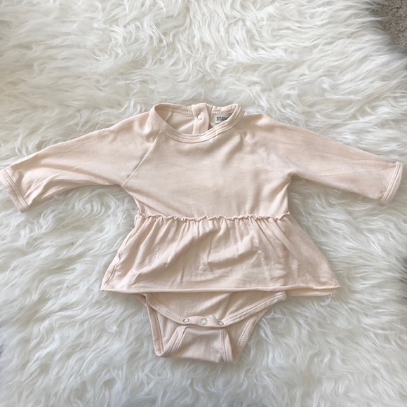 long sleeve skirted bodysuit
